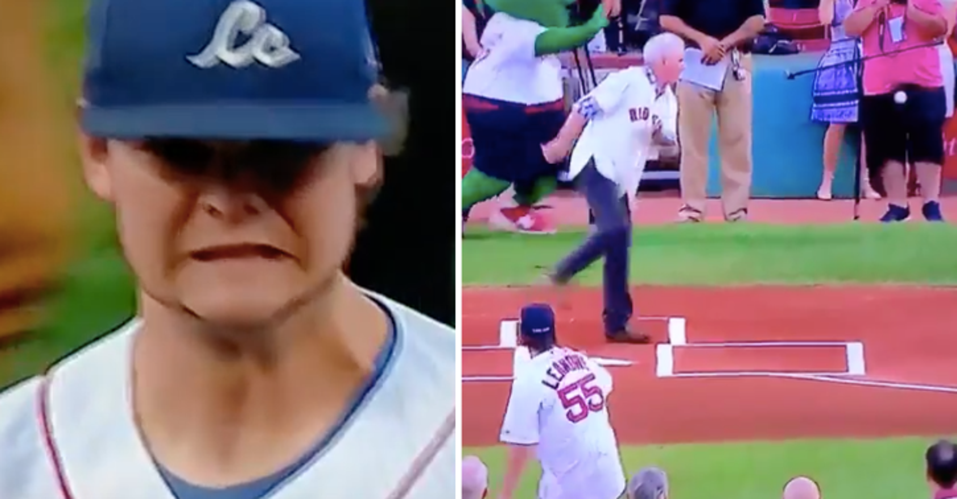 NUTS! First Pitch Fail At Red Sox Game Is Painful To Watch HuffPost