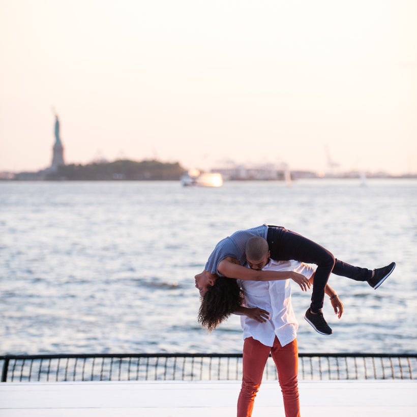 Patricia Ortega and Erick Roque perform their choreography for <strong>Compañia Nacional de Danza Contemporánea de República