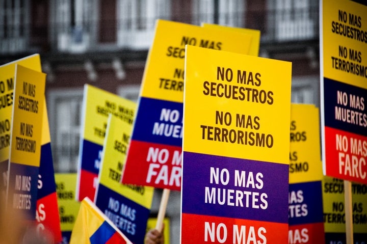 <p>Anti-FARC protests in Colombia | © Camilo Rueda López</p>