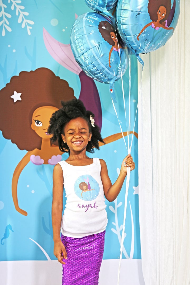 Abbott told HuffPost she wanted the mermaid character's hair to be similar to her daughter's.