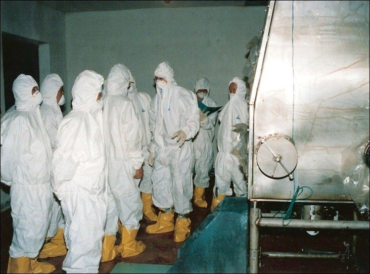 Siegfried Hecker in Yongbyon plutonium laboratory in August 2007.