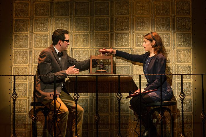 <p>Brady Morales Woolery and Sarah Mitchell in a scene from <strong><em>The (curious case of the) Watson Intelligence</em></strong> </p>