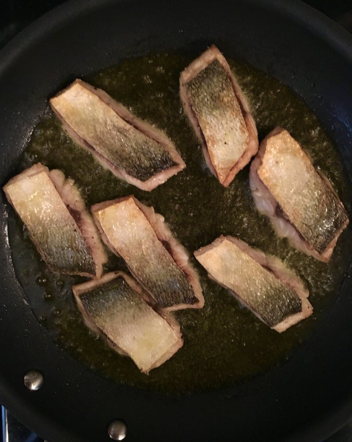 <p>Fry the fish briskly and briefly</p>