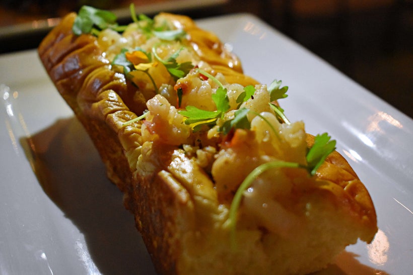 For lobster roll purists, enjoy meaty chunks of Maine lobster in toasted Hawaiian bread.