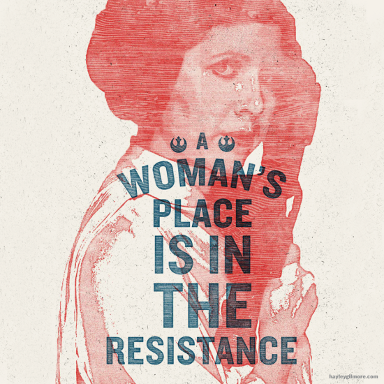 A poster created by artist Hayley Gilmore for the Washington, D.C. Women’s March. Visit her website.