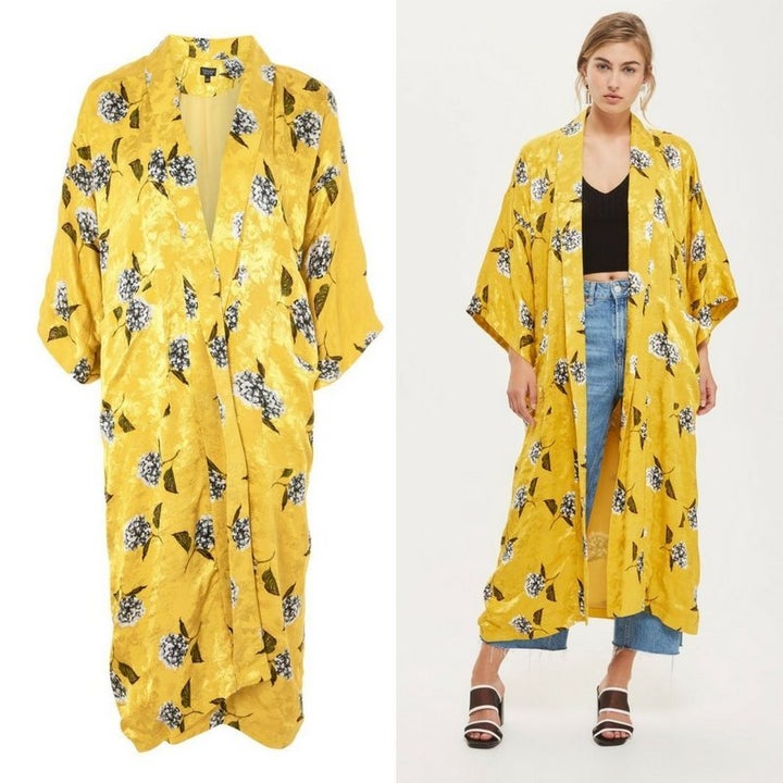 The kimono is currently sold out on Topshop's U.K. website.