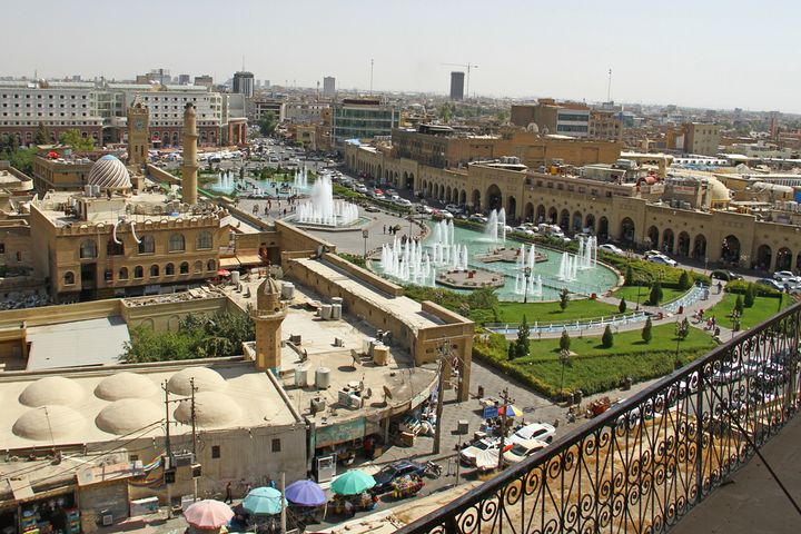 The Kurdish capital of Erbil.