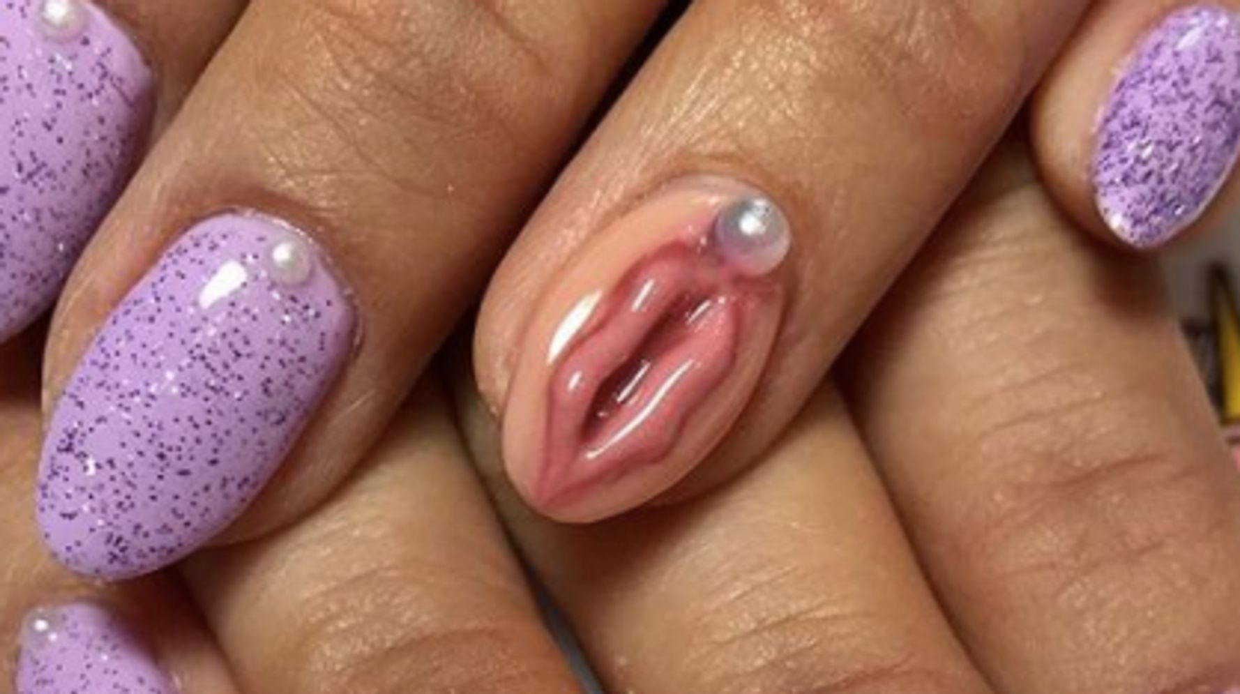 This Vagina Nail Art Is Perfect For When The Patriarchy's Got You Down | HuffPost Life