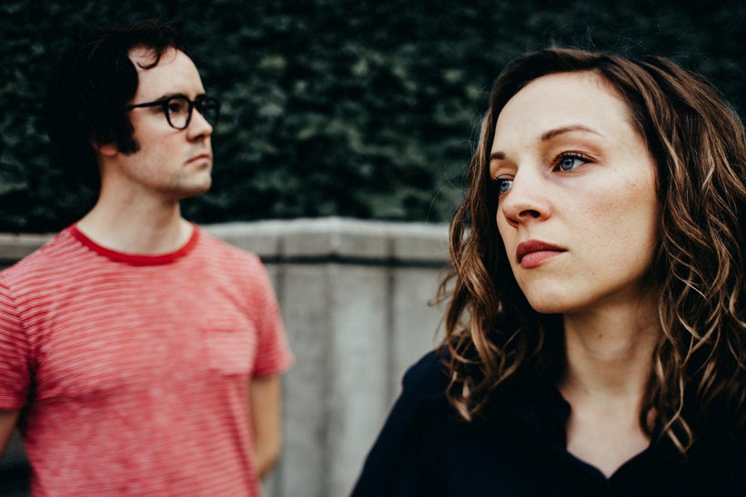 Andrew Marlin (left) and Emily Frantz bring Mandolin Orange to the Rocky Mountain Folks Festival on Saturday.
