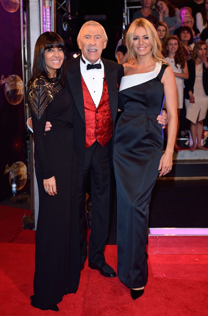 Bruce with Claudia Winkleman and Tess Daly 
