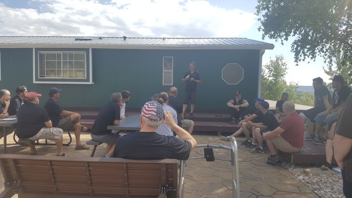 <p>Richard Paul Evans training the group of “Kyngs” at the Ranch Retreat located at Evan’s ranch in southern Utah.</p>