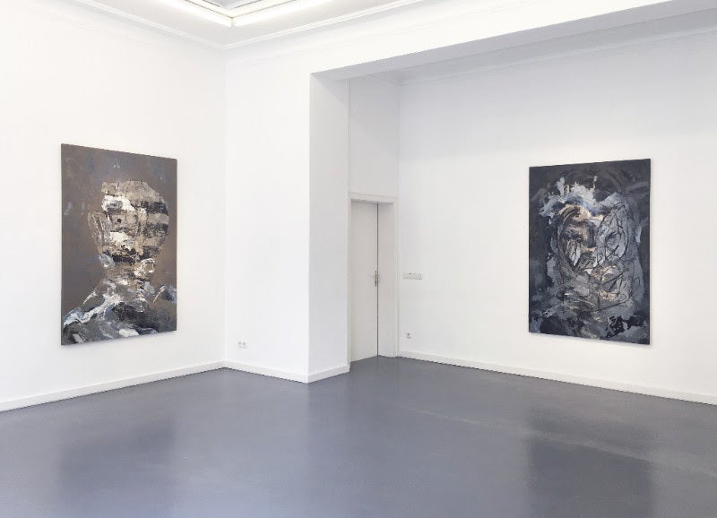 left: EUGENE LEMAY, untitled, 2017, oil on canvas, 72 x 48 inch | 183 x 122 cm / right: EUGENE LEMAY, untitled, 2017, oi