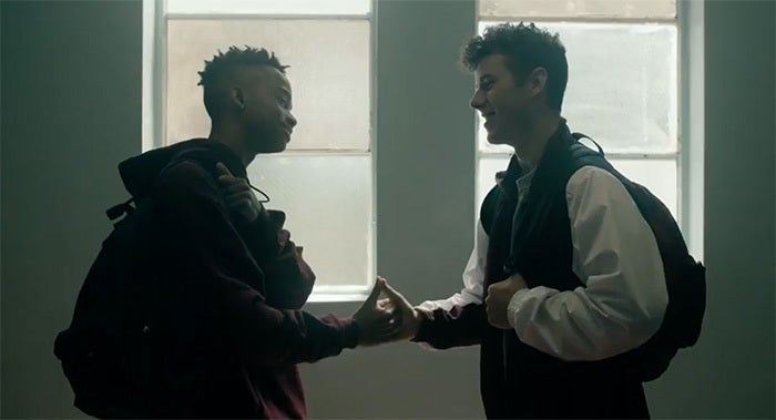 <p>Nickelodeon’s Coy Stewart and Modern Family’s Nolan Gould play teen boyfriends in Logic’s new video.</p>