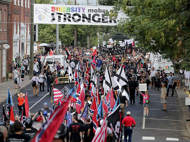 In Charlottesville, violence erupted at the 'Unite The Right' rally.