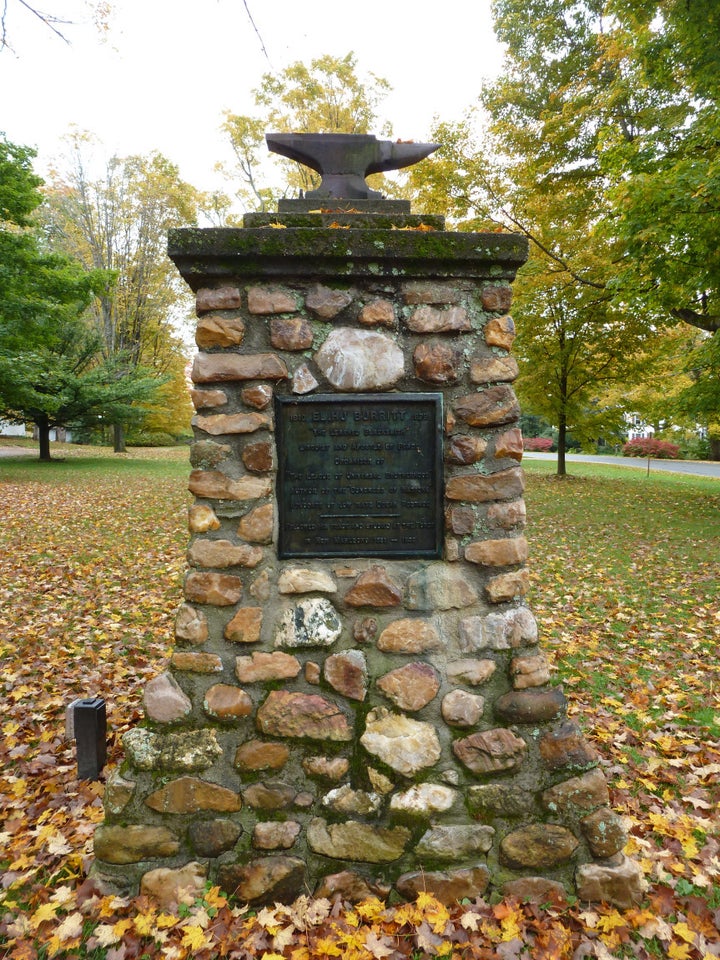 Monument to Elihu Burritt, the learned blacksmith, in New Marlboro, Mass