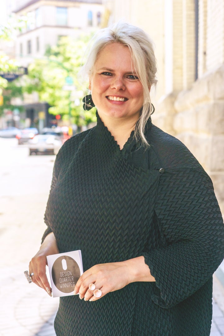 Johanna Hurme, a creative force behind Design Quarter Winnipeg.