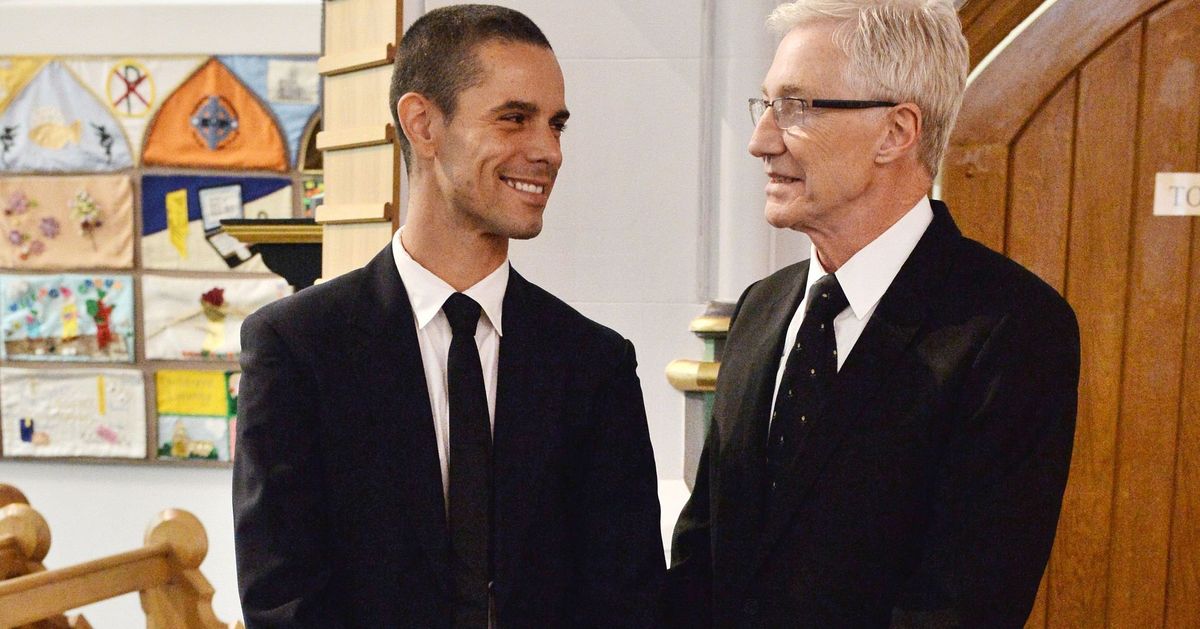 Blind Date host Paul O'Grady, 62, marries his ballet dancer partner Andre  Portasio, 37, in secret ceremony at posh London hotel