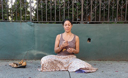 <strong>A sidewalk meditation.</strong>