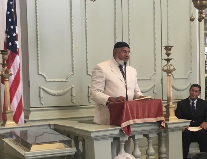 Imam Farid Ansari of the Muslim American Dawah Center of Rhode Island.
