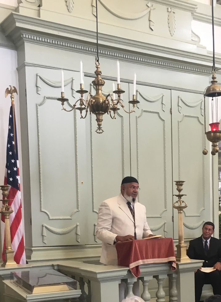 Imam Farid Ansari of the Muslim American Dawah Center of Rhode Island.