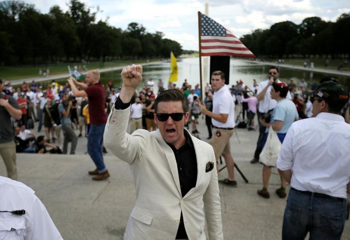 Who are the Alt Right Leaders. Richard Spencer (pictured in white suit jacket and shades) 