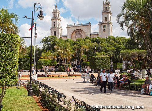 Plaza Grande in Merida, Mexico
