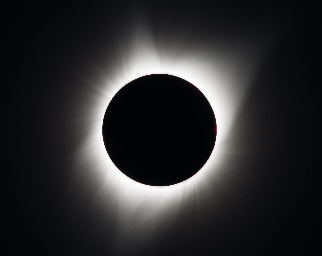 The total solar eclipse is seen in Madras, Oregon. 