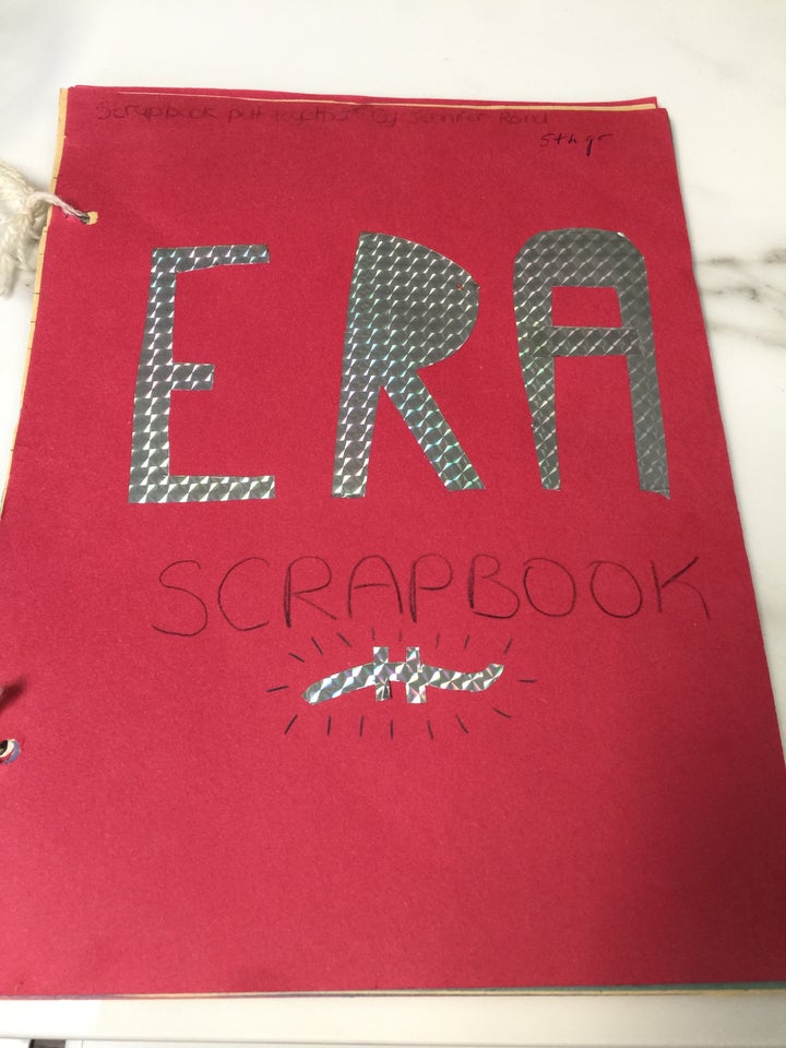 Feminist-in-Training: My mom saved my Fifth Grade homage to the ERA, circa 1977, with magazine articles, newspaper clippings, and cartoons. I was devastated when it failed to be ratified.