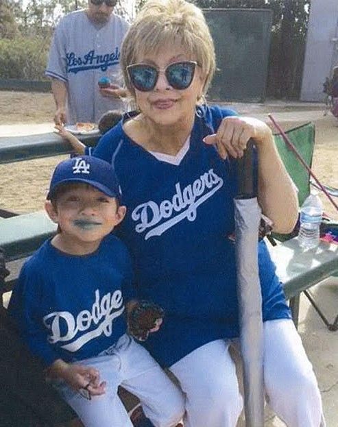 Eva Echeverria, who was diagnosed in 2007 with ovarian cancer, and her grandson Caleb. She sued Johnson & Johnson for failing to warn about ovarian cancer risks from genital use of its talc powders. 