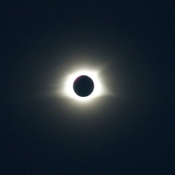The solar eclipse as seen from South Carolina.