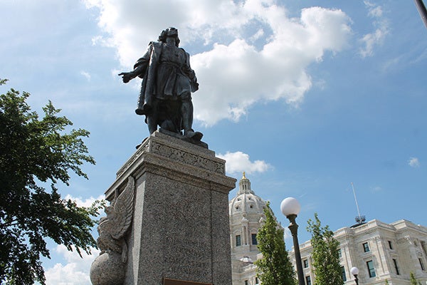 Christopher Columbus near Minnesota state capitol building