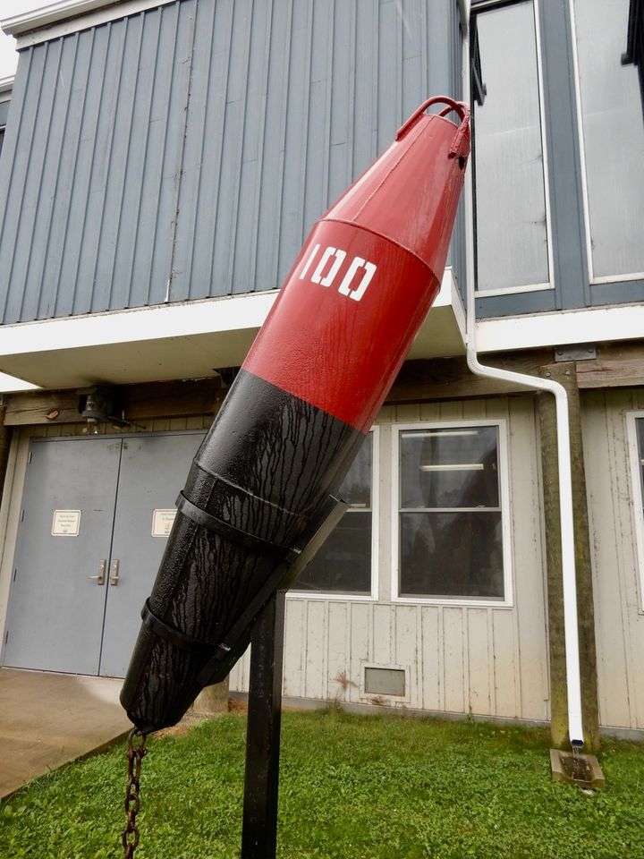 Red Nun Buoy out of water, Havre de Grace Maritime Museum MD