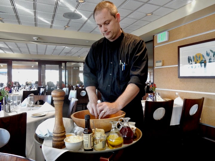 <p>Tableside Caesar Salad, Carrol’s Creek Waterfront Restaurant, Annapolis MD</p>