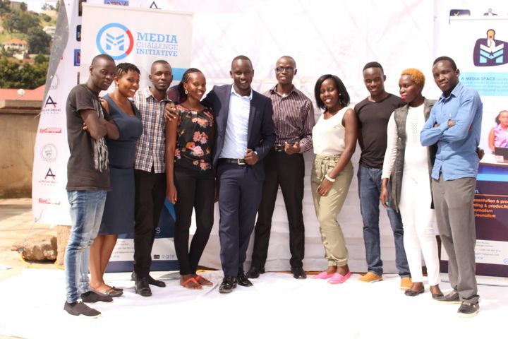 <p>Photo of Media Challenge Initiative Team in Kampala, Uganda</p>
