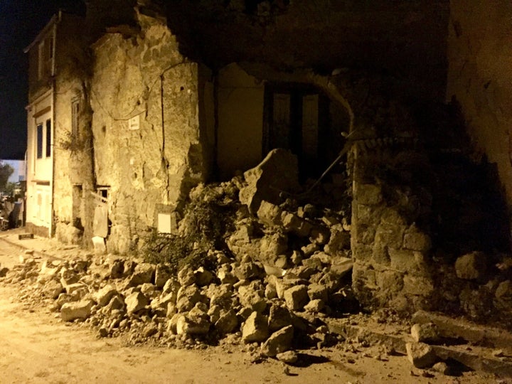 Several buildings collapsed in the 4.0 magnitude quake 