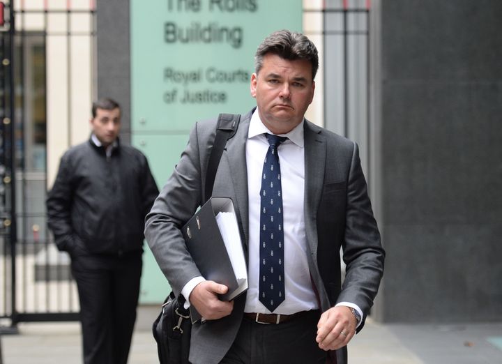 Dominic Chappell, pictured outside the High Court in London, is to be prosecuted by the Pensions Regulator