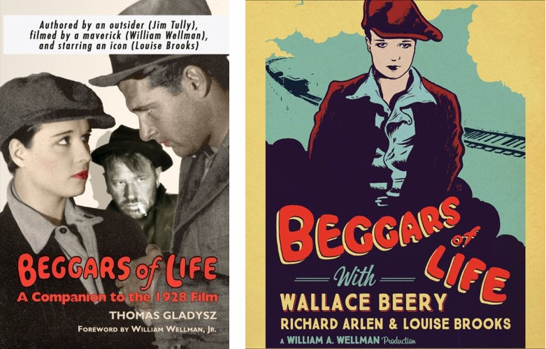 <em>Beggars of Life: A Companion to the 1928 Film</em> (left) & Kino Lorber DVD / Blu-ray (right)