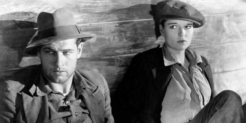 Richard Arlen (left) and Louise Brooks (right) in <em>Beggars of Life</em>