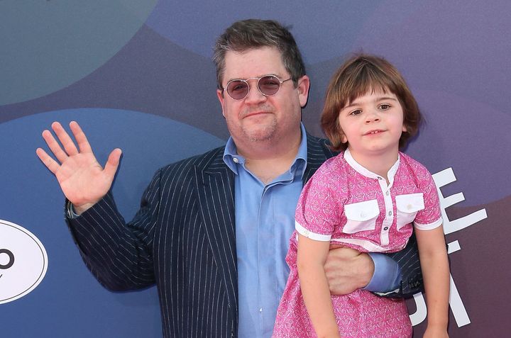 Patton Oswalt and his daughter attend the "Inside Out" premiere June 2015.