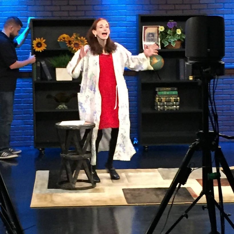 Performing an except from a play honoring my Grandmother, FIBERS