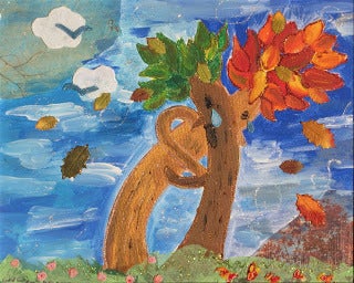 “End of Summer”
My mixed media art