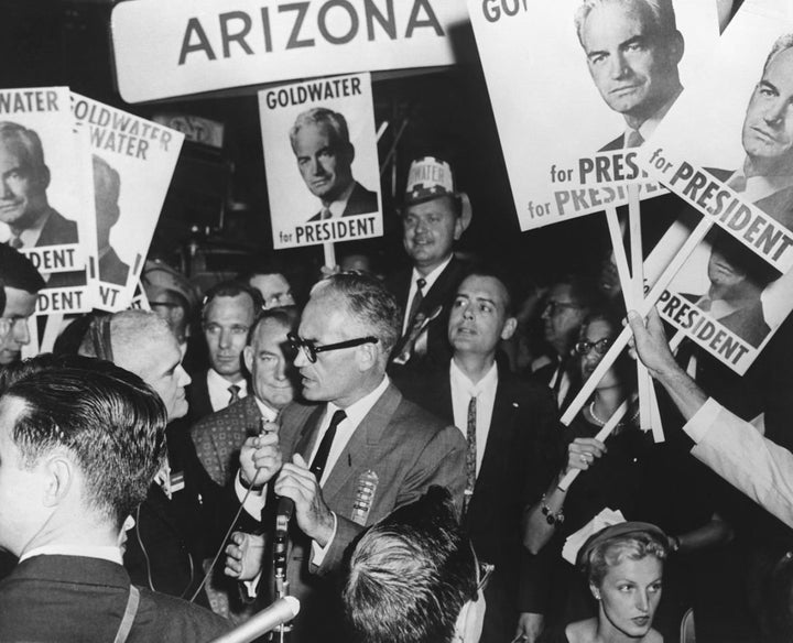 Sen. Barry Goldwater during the 1964 campaign. 