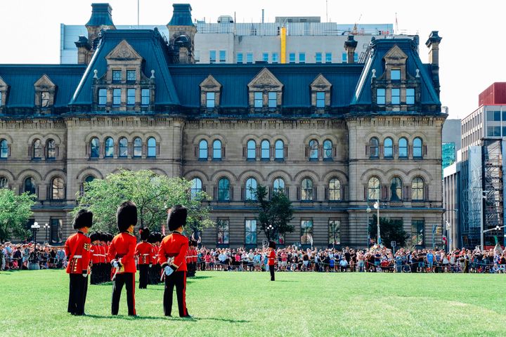 Changing of the Guard Ceremony in Parliament Hill