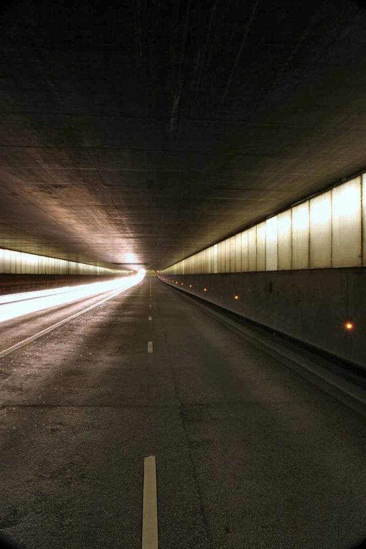 Minutes later the car entered the Pont D'Alma tunnel