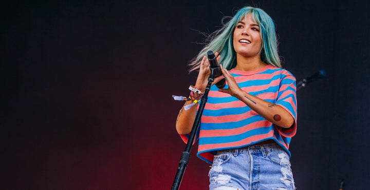 Halsey performing at the Southside Festival on June 25, 2017 in Germany. 