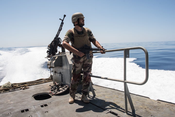 <strong>The Libyan coastguard is heavily armed.</strong>