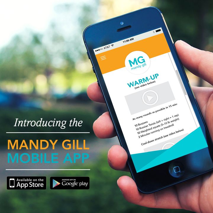 Fall 2017 marks the launch of the Mandy Gill Fitness APP and the Mandy Gill Nutrition APP. Look for them on the APP Store.