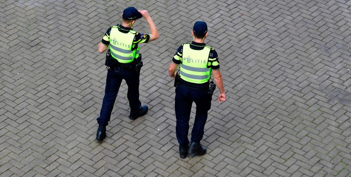Dutch police patrols in Rotterdam on July 23, 2017.
