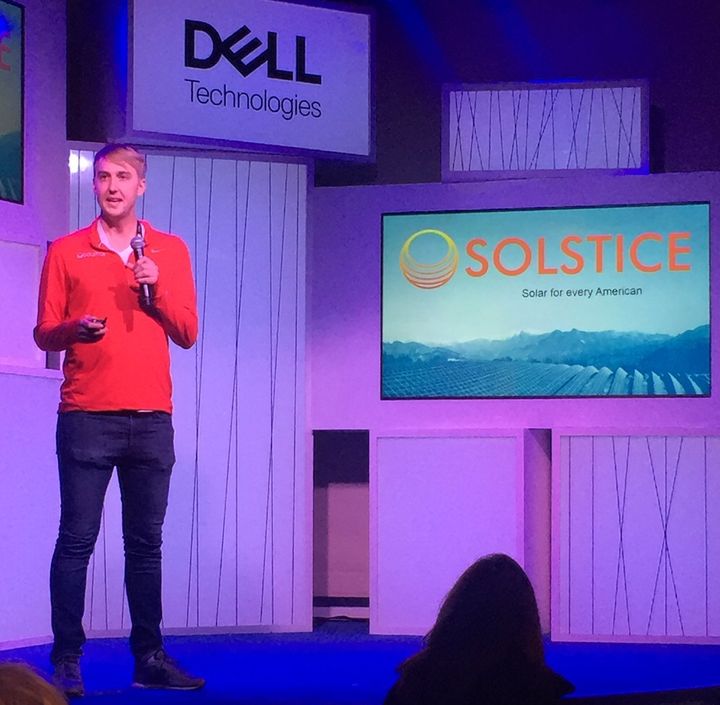 Steve Moilanen from Solstice talks about using solar to do good during a pitch competition at SXSW.