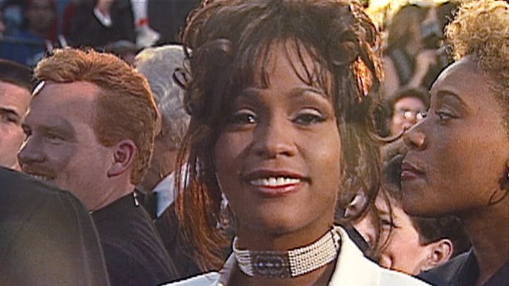 Whitney Houston with friend Robyn Crawford (right).